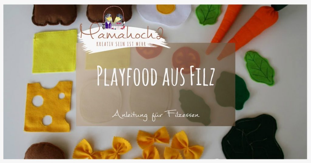 Playfood Filz Kinderküche Filzessen Nähen