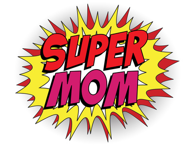 Vector &#8211; Happy Mother Day Super Hero Mommy