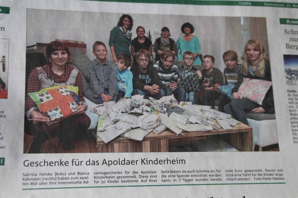 Spendenaktion 2015