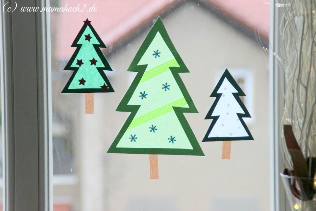 Fenster Vorlagen Zum Ausdrucken: Kreidestift Fensterbilder Malen