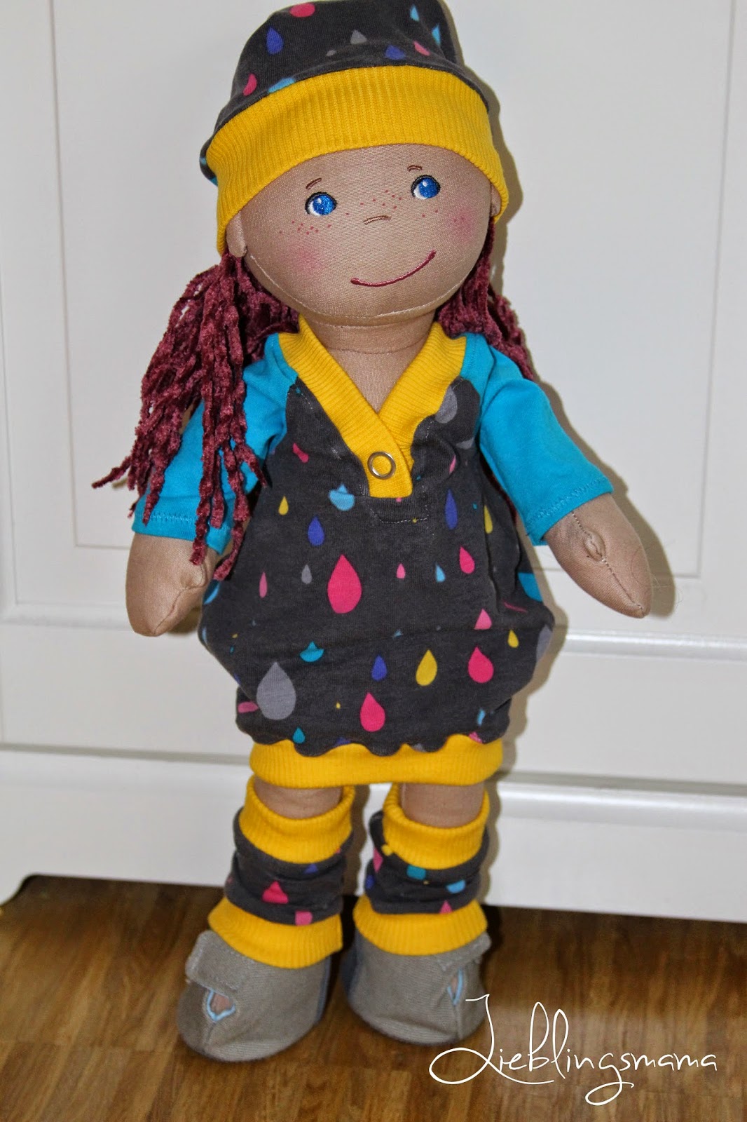 neu, Kleid Stoff Puppe 30cm Puppenkleidung ohne Haba Puppe 1557 