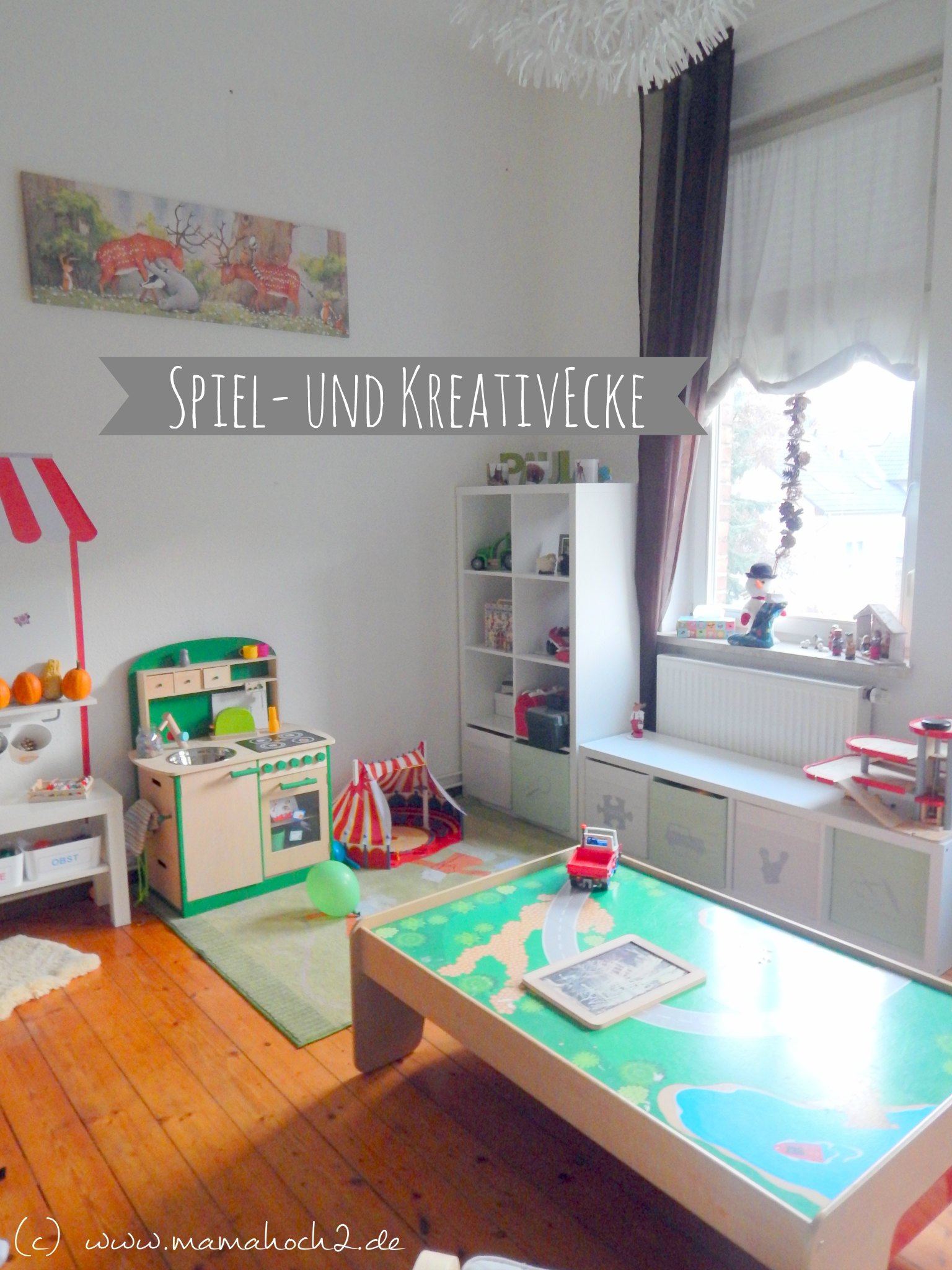 spiel und kreativecke kinderzimmer