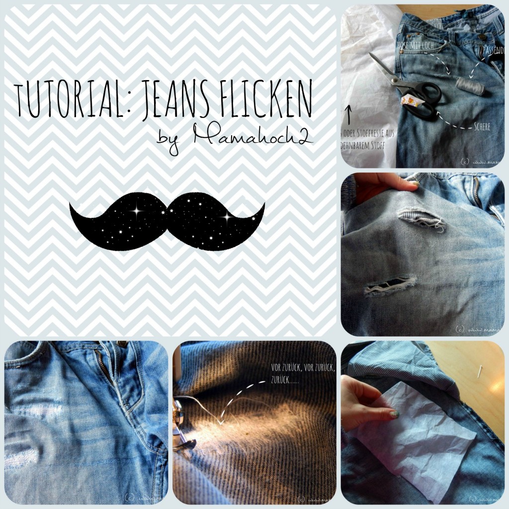 Collage Jeans flicken