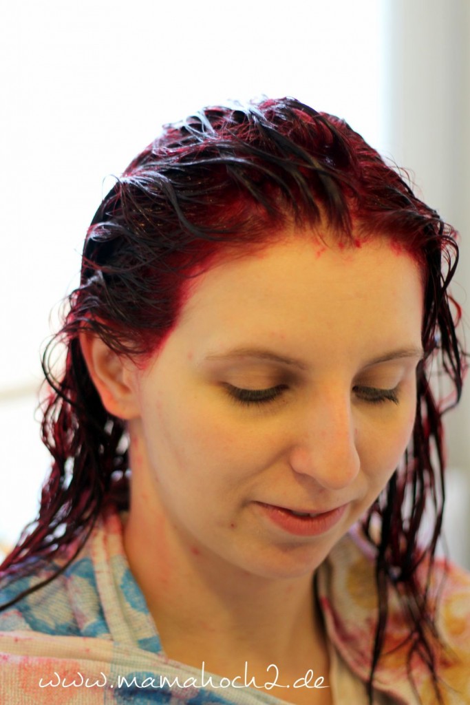 farbe elumen auftragen rot