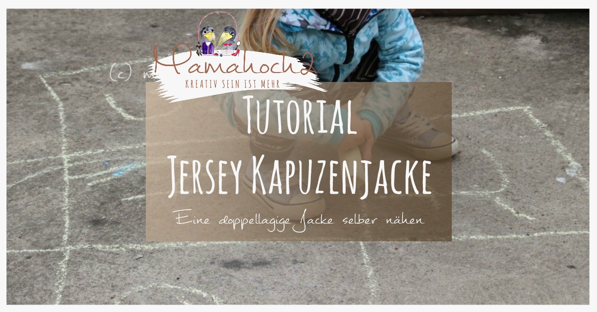 Tutorial: Jersey Kapuzenjacke mit Reißverschluss