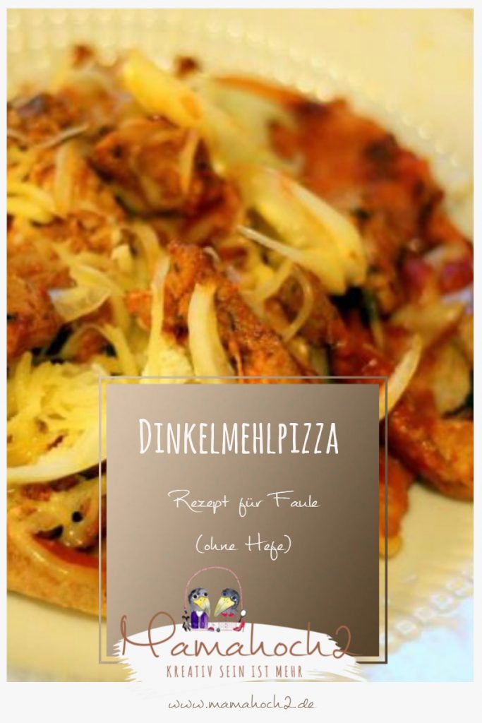 Rezept für Dinkelmehlpizza ohne Hefe