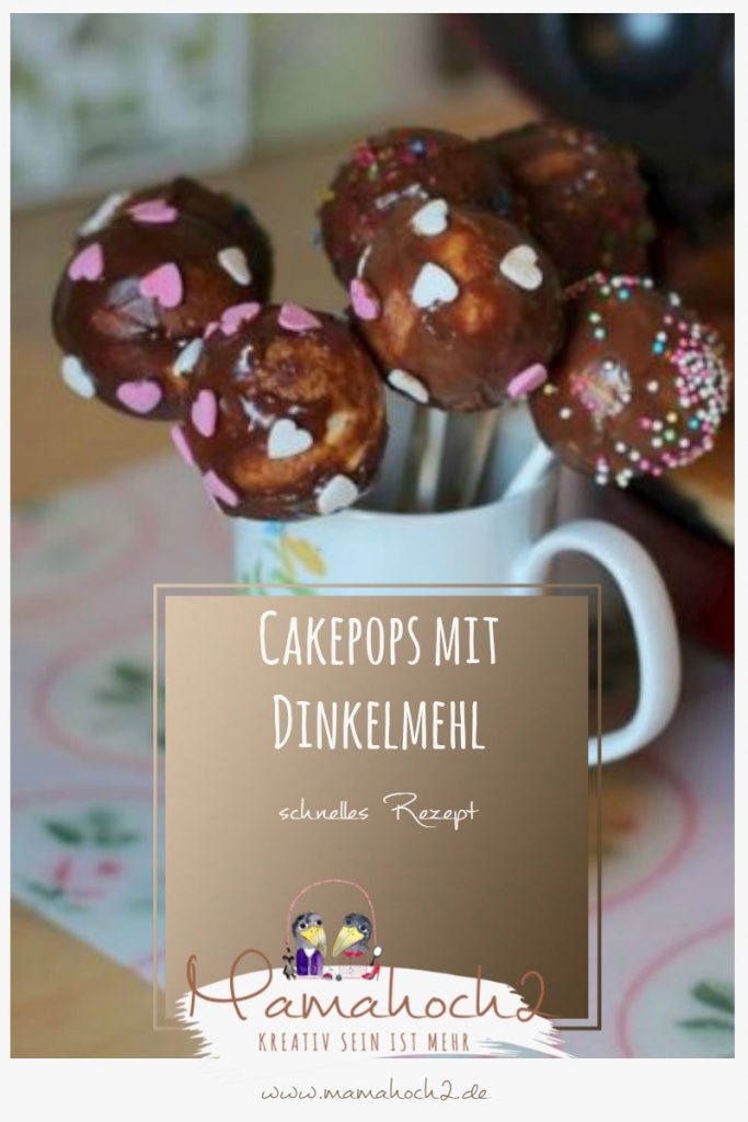 schnelles Rezept für Cakepops mit Dinkelmehl