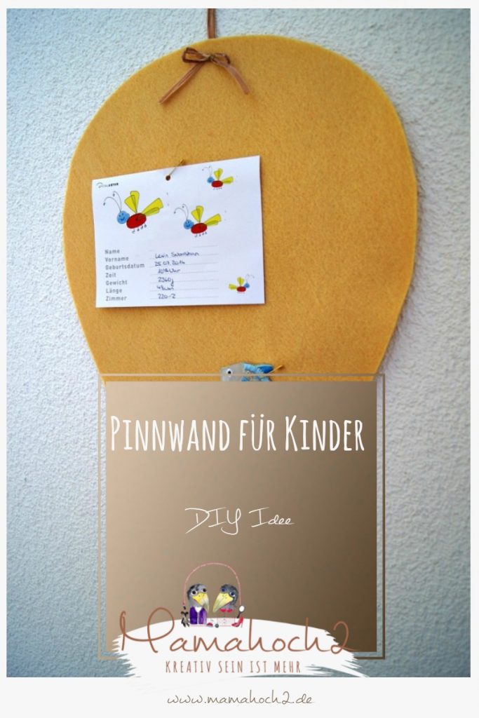 DIY Idee &#8211; Pinnwand für Kinder