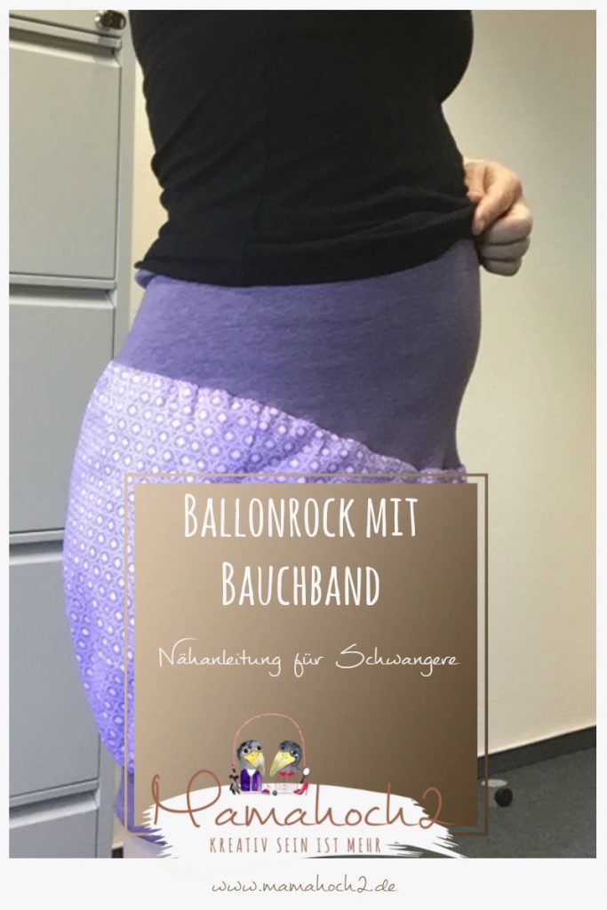 Ballonrock mit Bauchband &#8211; Nähanleitung für Schwangere