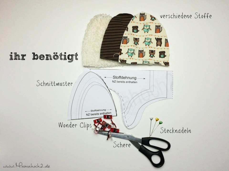 Mamahoch2 Tutorial Mütze wenden