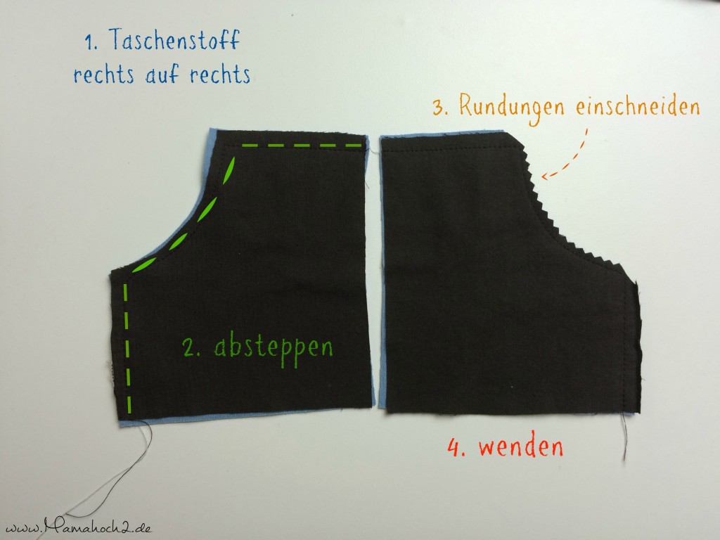 Mamahoch2 Tutorial Übergangsjacke Outdoor 8