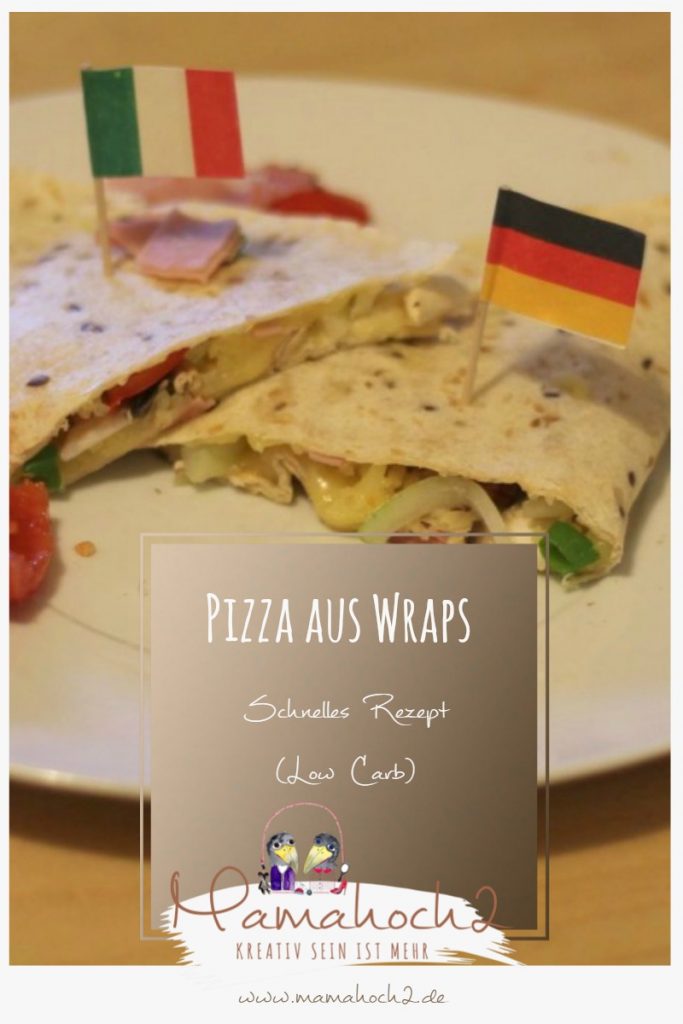 Schnelles Rezept für Fakepizza aus Wraps