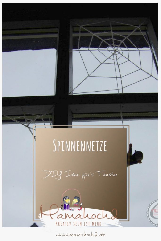 Spinnennetze für das Fenster &#8211; DIY Idee