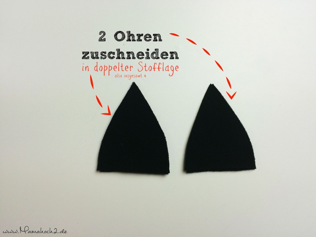 Tutorial Fledermaus Poncho Mamahoch2 Halloween Kostüm 1