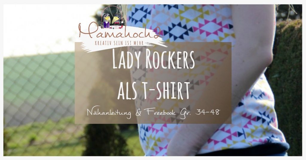 lady rockers t shirt nähanleitung freebook