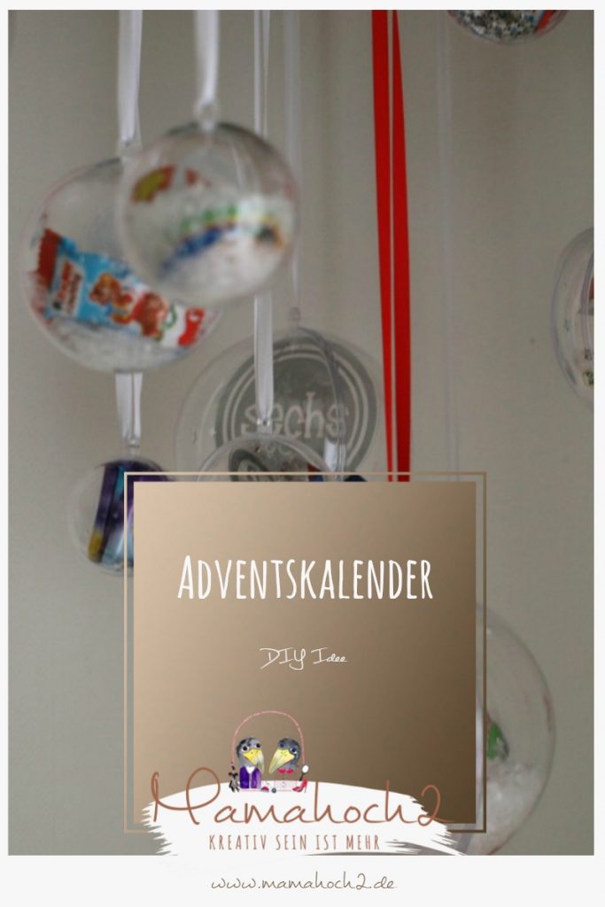 Adventskalender DIY Idee Kugeln