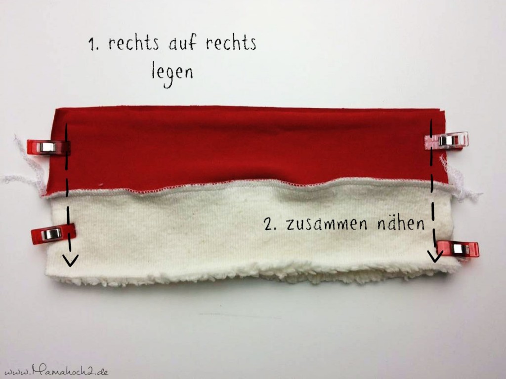 Mamahoch2 Weihnachten Mütze Tutorial 6