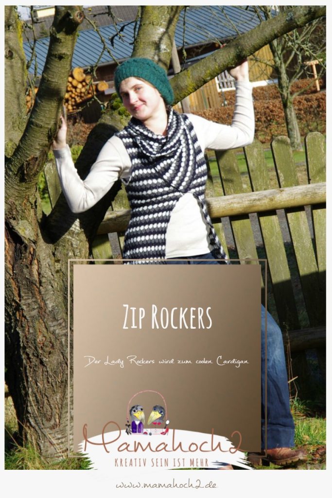 Zip Rockers &#8211; Nähanleitung für einen coolen Cardigan aus unserem Mamahoch2 Lady Rockers