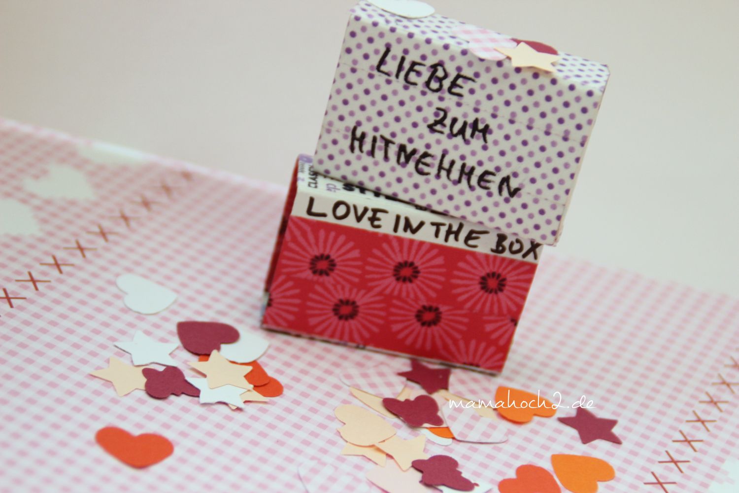 DIY Streichholzschachteln Liebe zum Mitnehmen Love in the Box ⋆