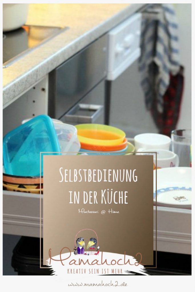 Montessori @ Home Selbstbedienungsschublade in der Küche