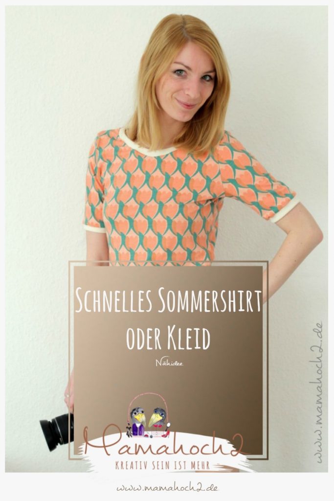 Näh dir ein schnelles Sommershirt und Kleid &#8211; unsere Nähidee zum Freebook