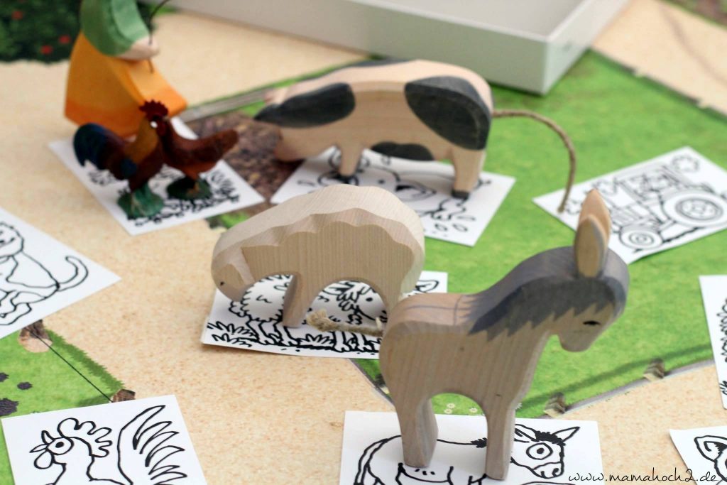 montessori spiel tiere