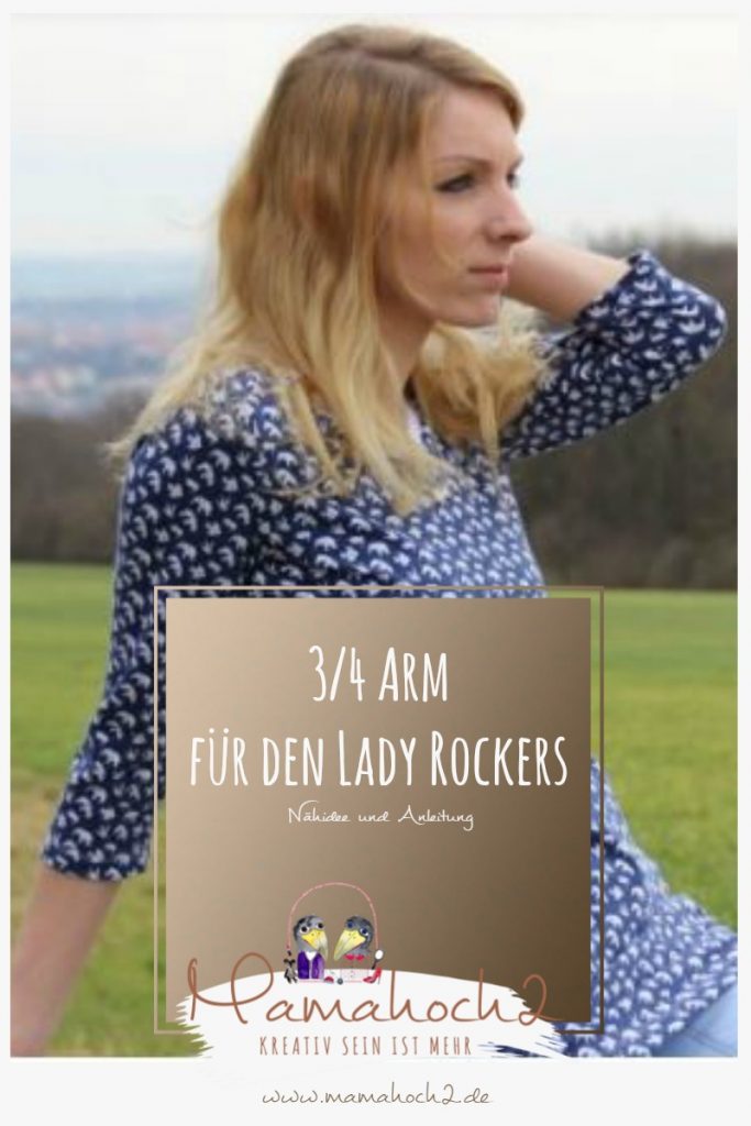 Nähidee für deinen Lady Rockers dreiviertel Armlänge