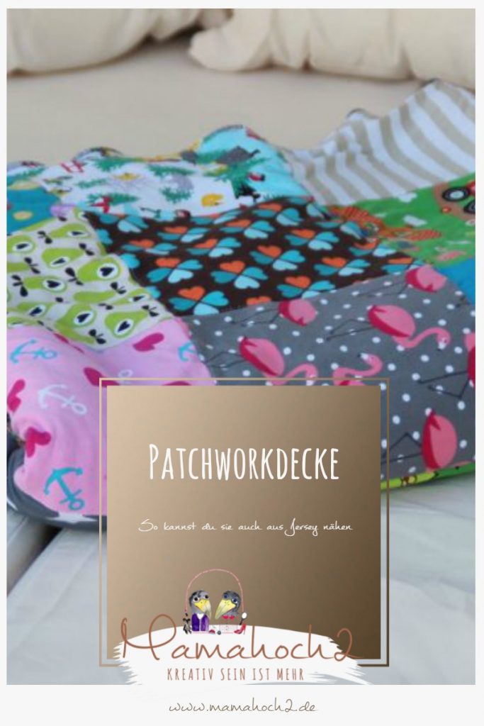 Patchworkdecke aus Jersey nähen