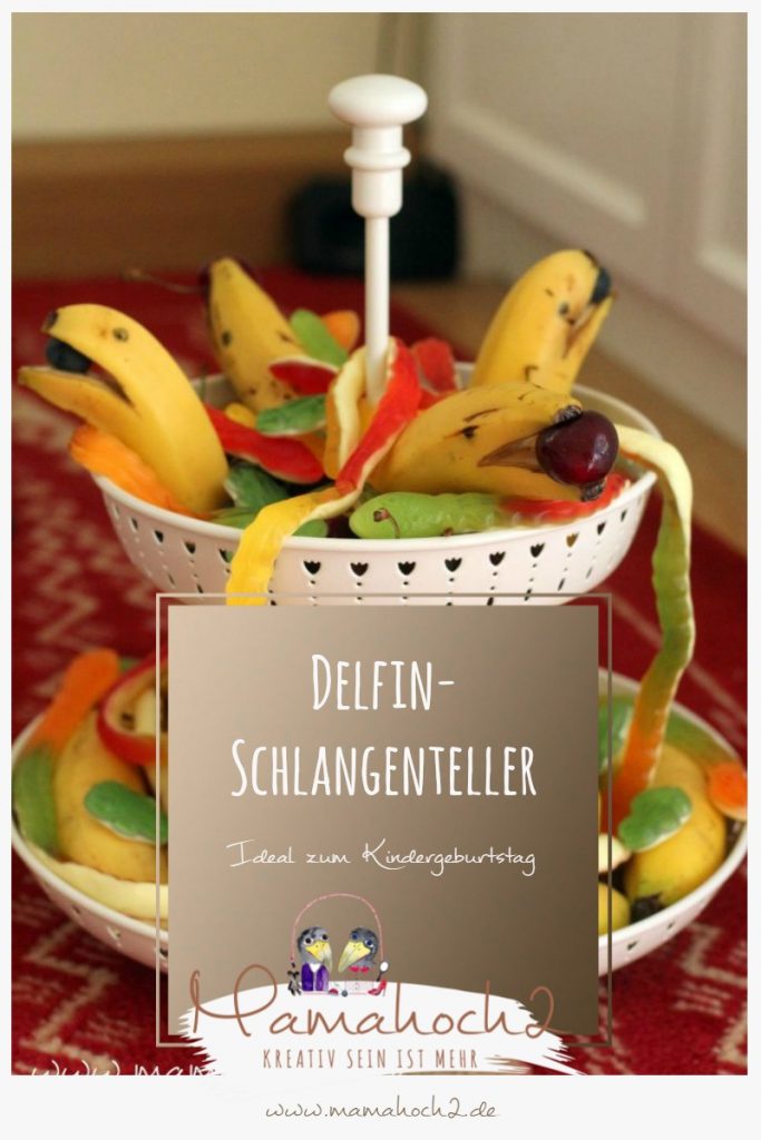 Kindergeburtstag Delfin-Schlangenteller