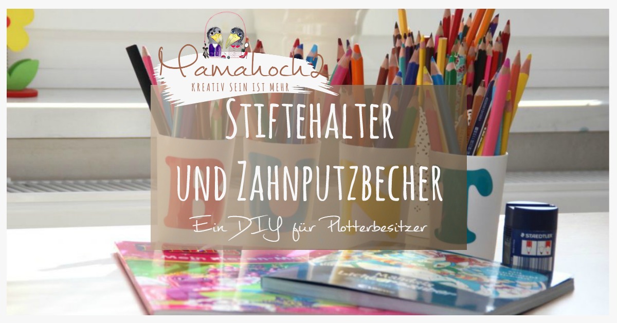 DIY Idee Stiftehalter aus Zahnputzbechern
