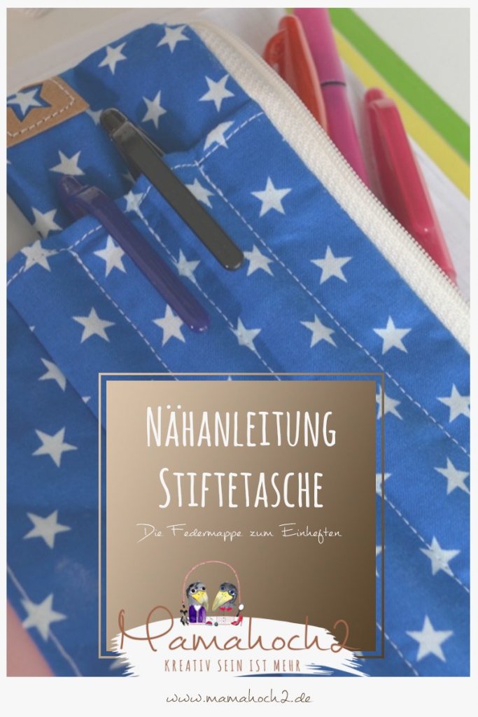 Nähanleitung Stiftetasche zum einheften 12