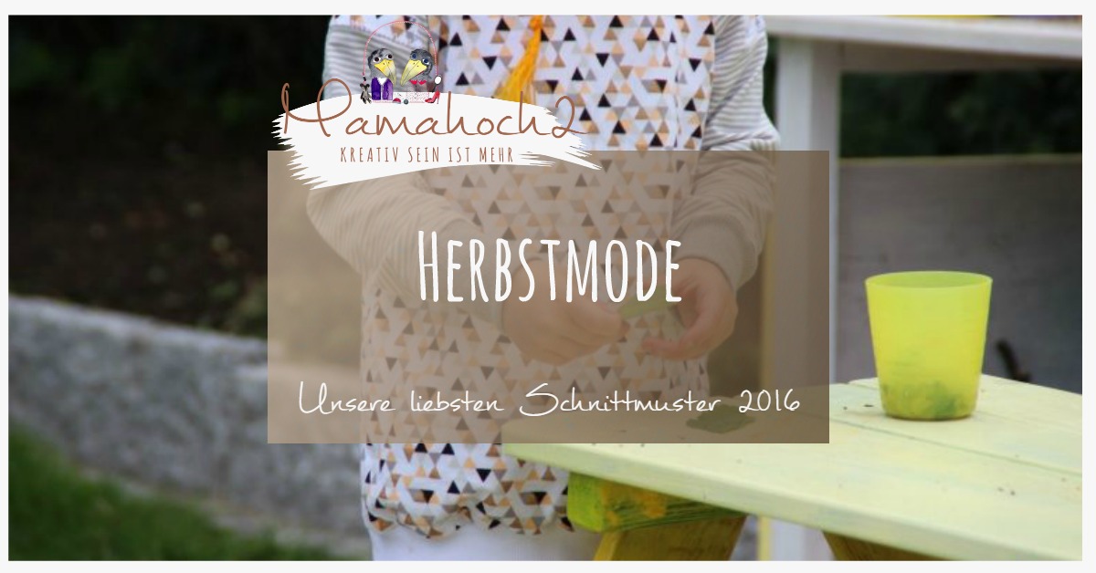 Herbstmode: Unsere liebsten Schnittmuster und Ebooks für den Herbst 2016