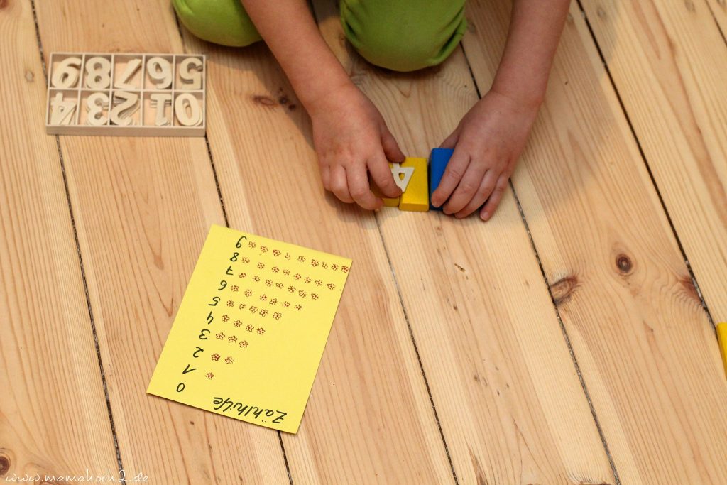 zahlen lernen und rechnen lernen montessori spielidee vorschüler (2)