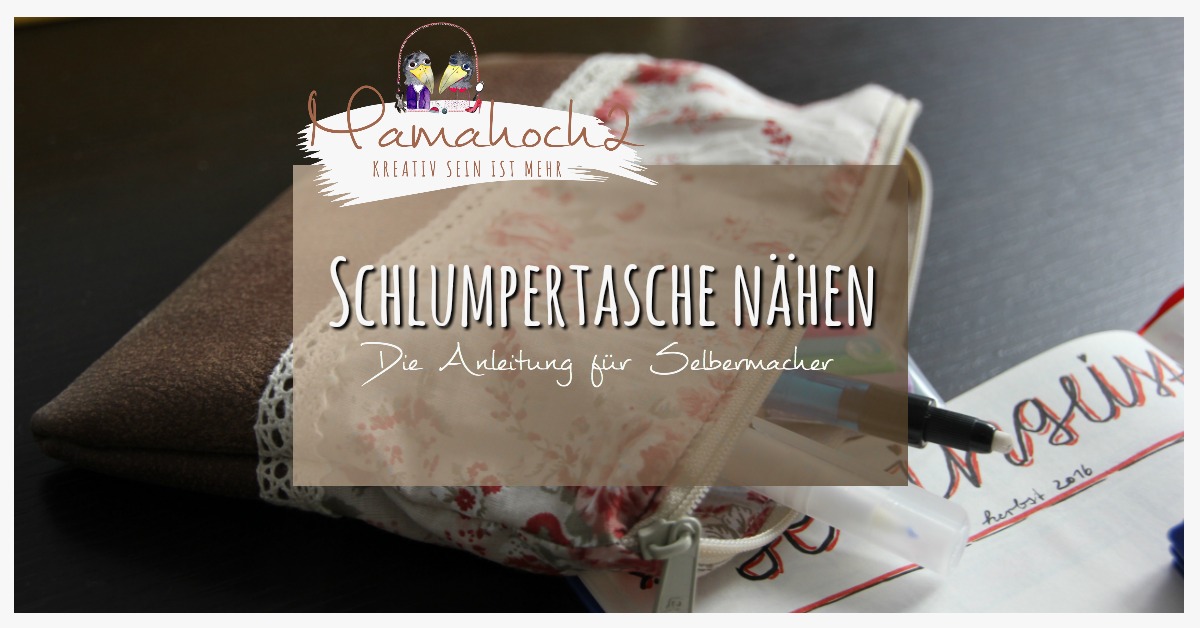 DiY Täschchen, wie einfach man eine Schlumpertasche selber nähen kann