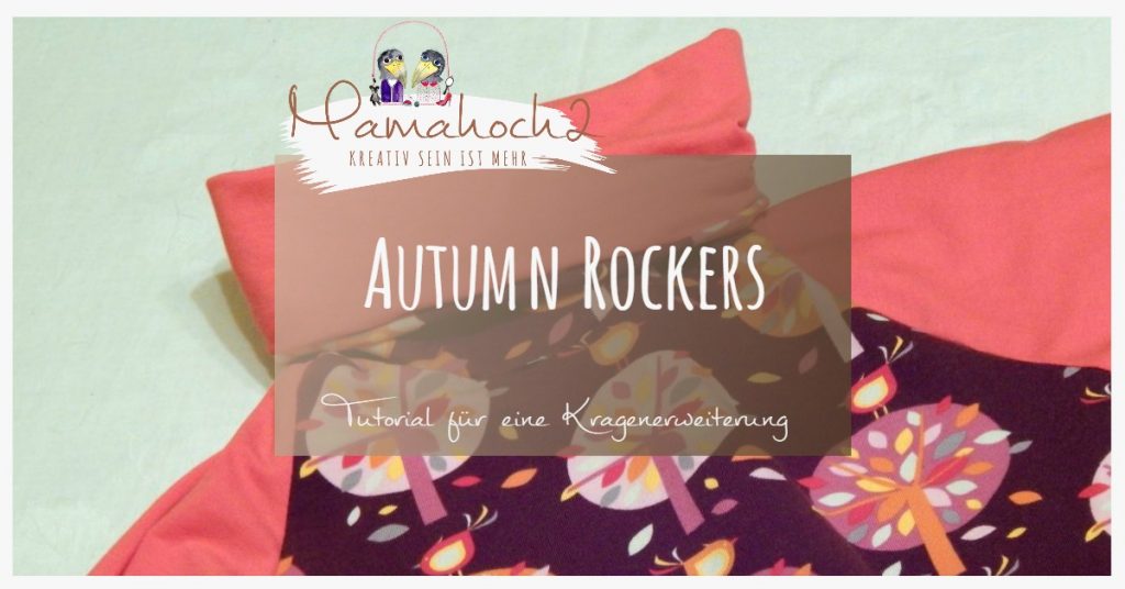 Nähanleitung Freebook kostenloses Schnittmuster Autumn Rockers Kragenerweiterung