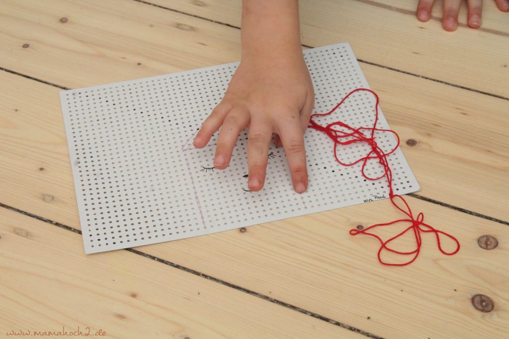 sticken für kinder mit stickkarton sticktwist selfmade deko (7)