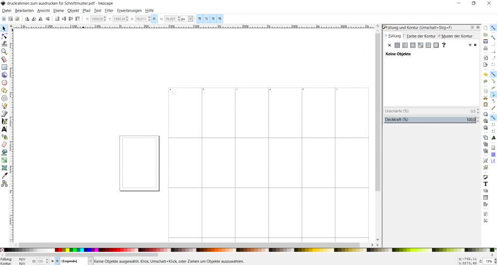 Schnittmuster inkscape digitalisieren