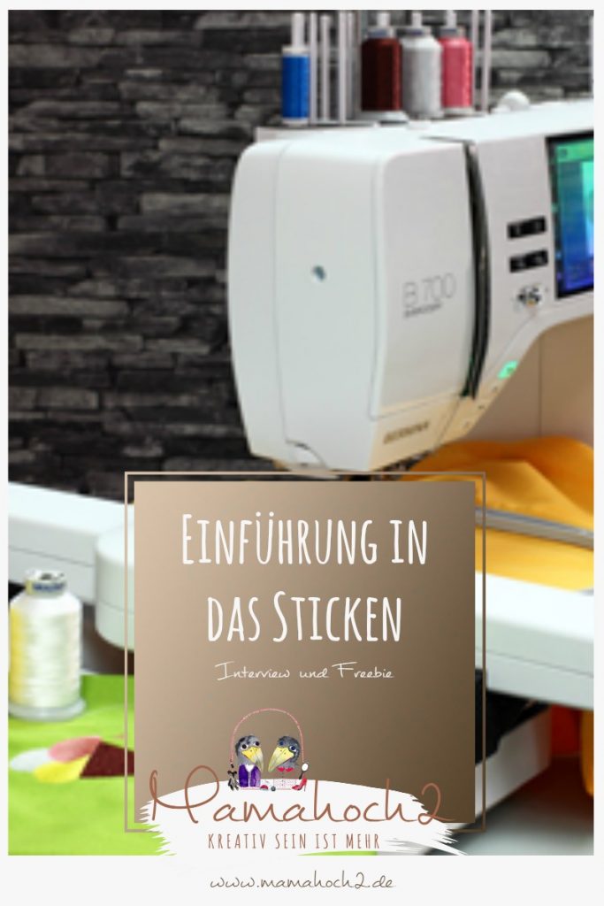 Einführung in das Sticken mit Stickmaschine, Interview und kostenlose Stickdatei