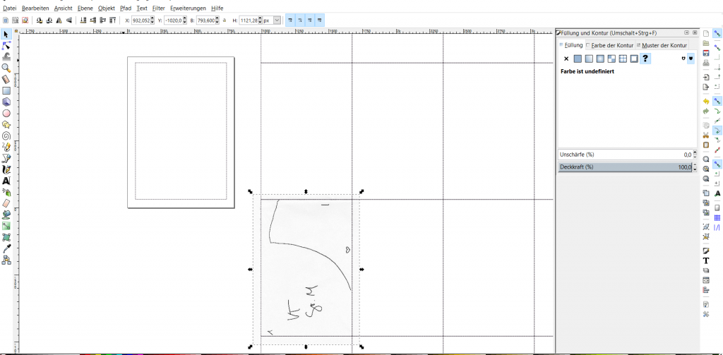 inkscape schnittmuster digitalisieren 3