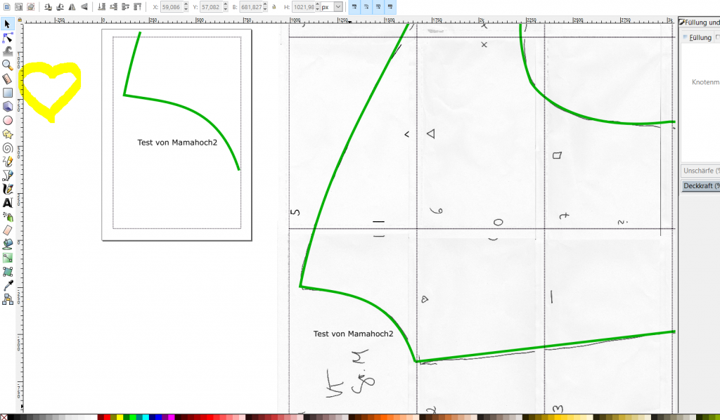 schnittmuster digitalisieren inkscape 4