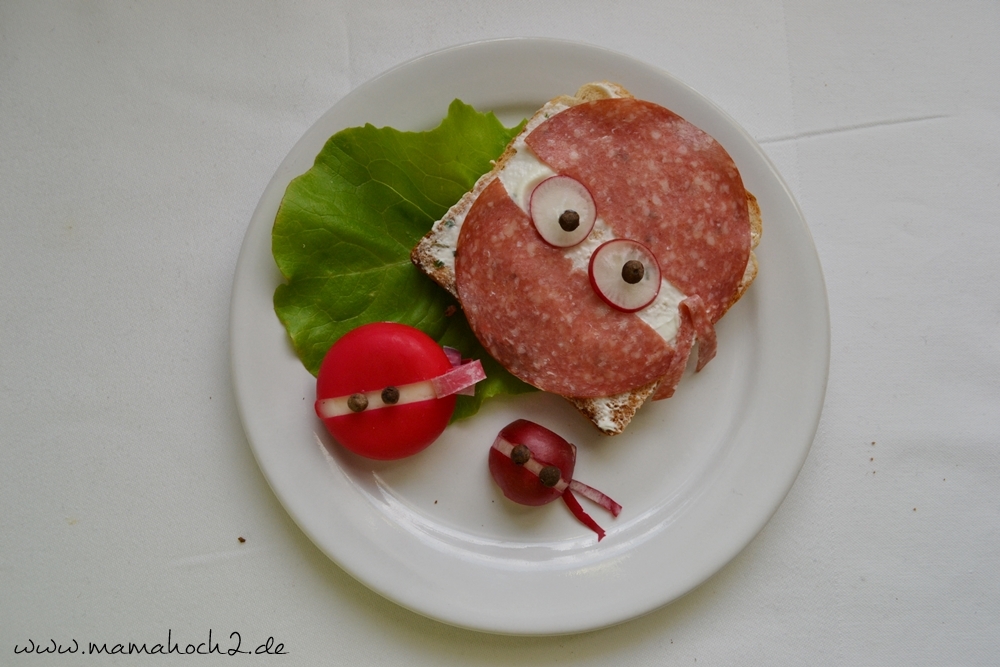 Foodteller . Essen für Kinder . dekorierte Teller 20