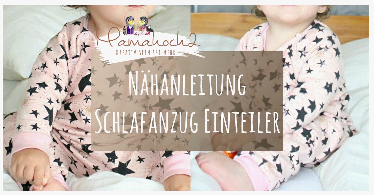 Nähtutorial: Aus Pullover und Hose wird ein Schlafanzug Einteiler