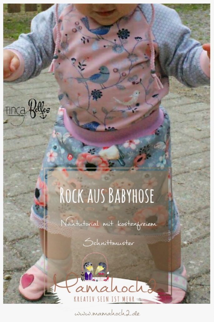 Rock aus Babyhose nähen Nähanleitung mit Freebook