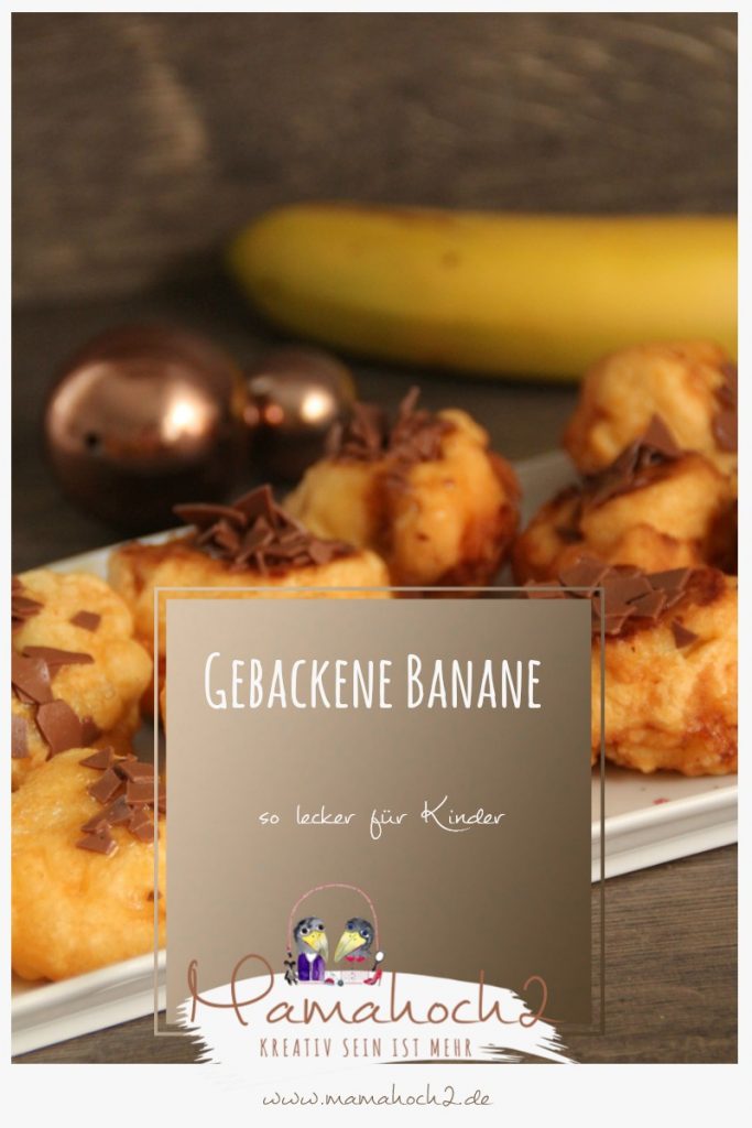 gebackene banane für kinder rezept schnell