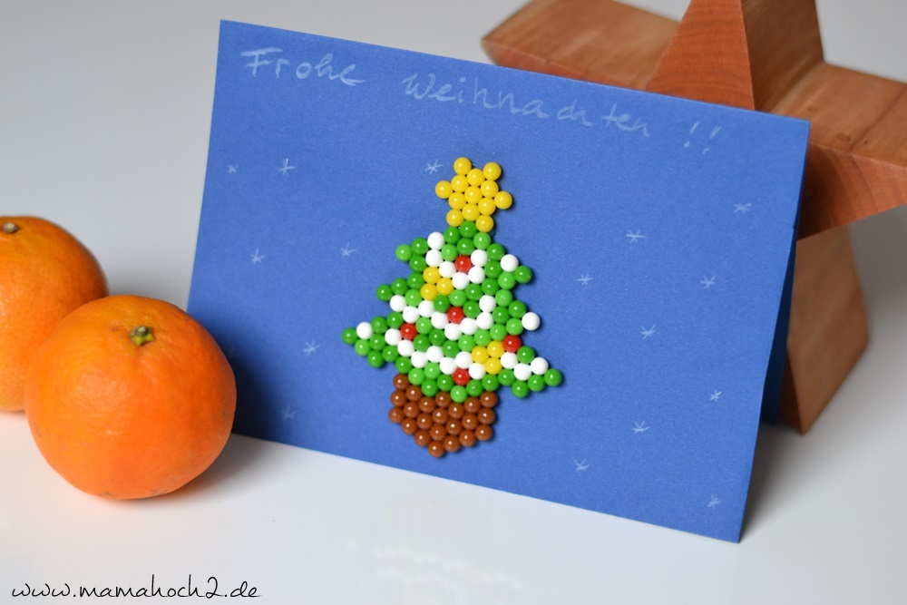 Weihnachtsbasteln mit Aquabeads