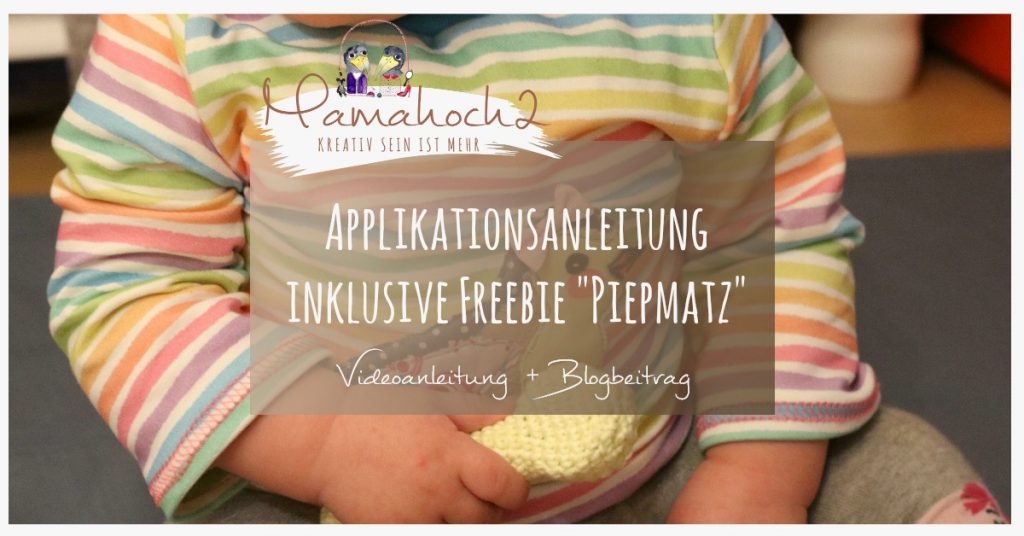 applizieren sprühkleber nähen lernen applikation freebie nähanleitung