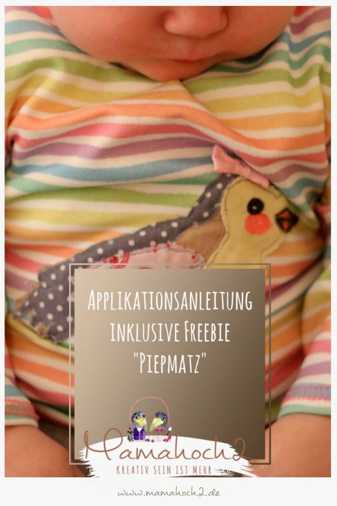 applizieren sprühkleber nähen lernen applikation freebie nähanleitung nähen für babys 3