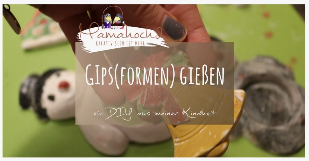 gips formen gießen basteln mit kindern diy hobby weihnachten