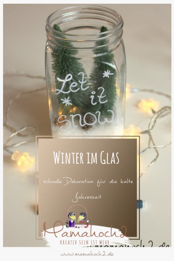 Winterwelt im Glas Pinterest