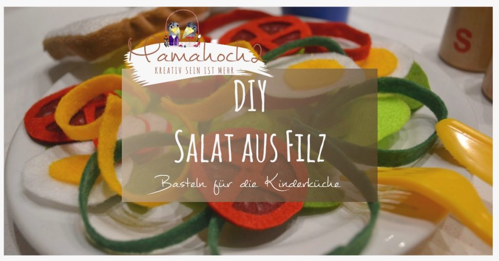 Filzessen . Salat aus Filz . Essen für die Kinderküche . DIY Kinderküche . gesunde Ernährung für Kinder (4)